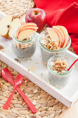 Chia Pudding mit frischen Fruechten