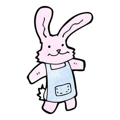 cartoon pink rabbit