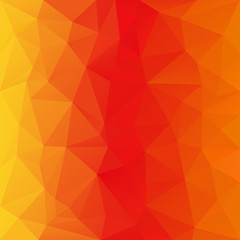 vector polygonal background triangular design in bright yellow, orange, red