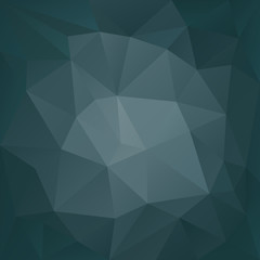 vector polygonal background triangular design in dark petrol colors, blue, gray