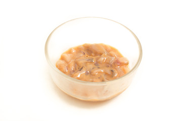 Salted squid guts also known as ika no shiokara