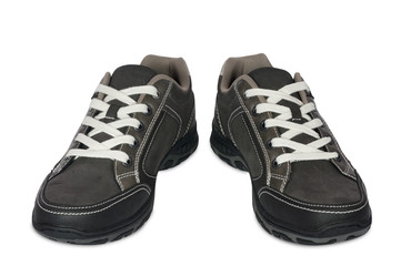 male sneakers isolated on white