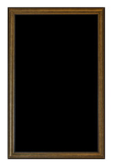 black space in the gold wood picture frame