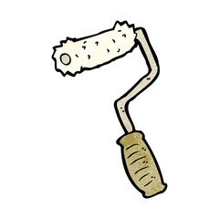 cartoon paint roller