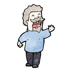 cartoon talking man