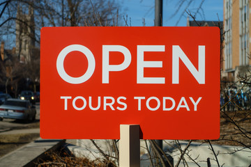 Obraz premium Open Tours Today