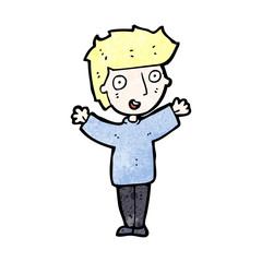Fototapeta premium cartoon happy boy