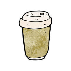 take out coffee cartoon