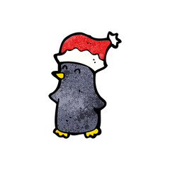 cute christmas penguin