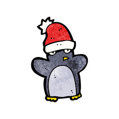 cute christmas penguin