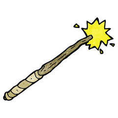 cartoon magic wand