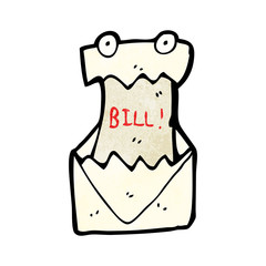 financial letter cartoon