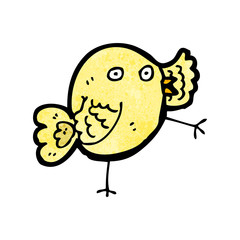 funny cartoon bird