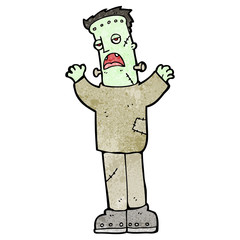 cartoon frankenstein monster