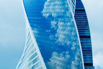 New buildings modern business center "Moscow-city" in Moscow. Skyscraper