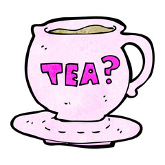 cartoon cup of tea