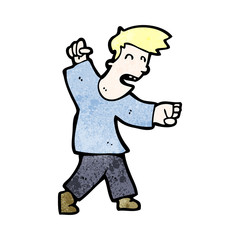 cartoon angry man