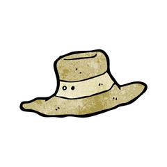 cartoon old hat