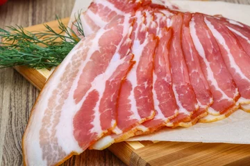 Fototapeten Sliced bacon © Andrei Starostin