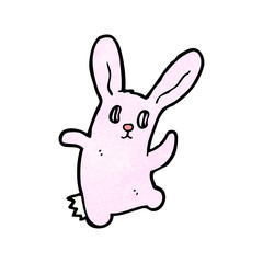 Fototapeta premium spooky bunny rabbit cartoon