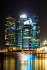 Singapore Cityscape at night