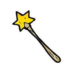 cartoon magic wand