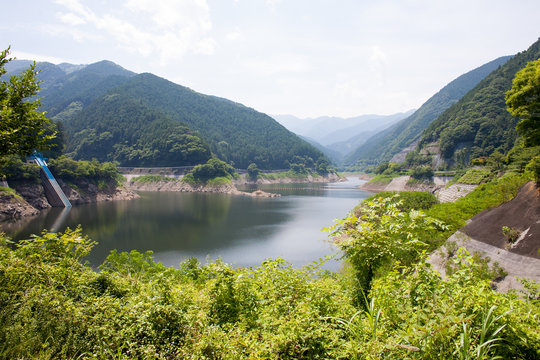 A Rock fill dam in Japan