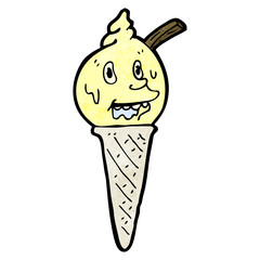 cartoon ice cream cone
