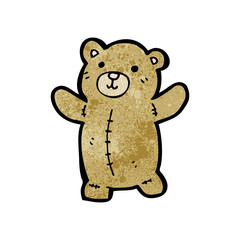 Obraz na płótnie Canvas cute cartoon teddy bear