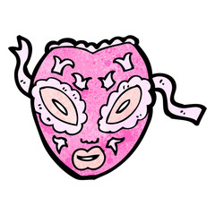 cartoon ornate mask