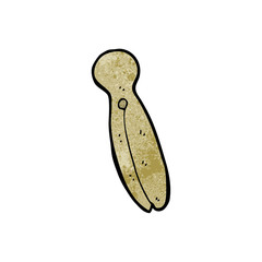 cartoon wooden peg