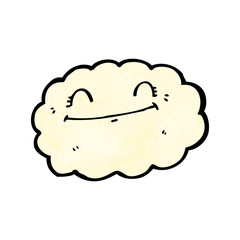 happy cartoon cloud