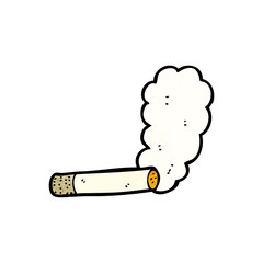 cartoon smoking cigarette