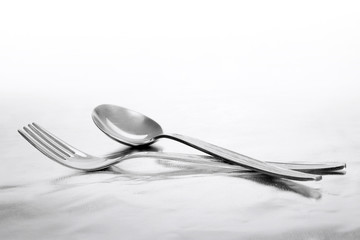 Fork and spoon 