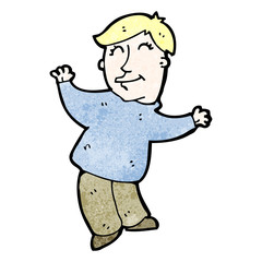 cartoon dancing man