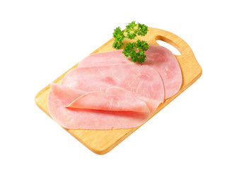 Thinly sliced ham