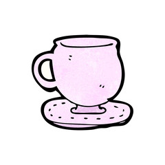 cartoon pink cup