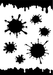 Vector Ink Splashes