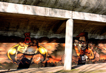 Naklejka premium Street art in Porto