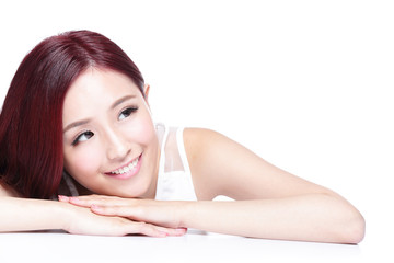 Obraz premium Charming woman Smile face