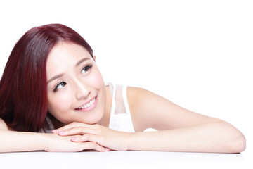 Obraz premium Charming woman Smile face