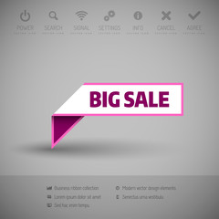 Banner with commerce business content