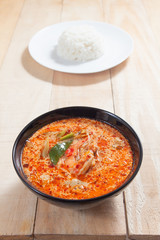 Tom Yum soup with Jasmine Rice