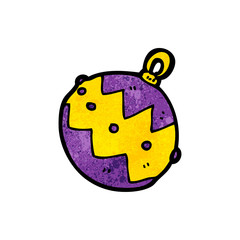 cartoon christmas bauble