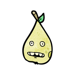 cartoon pear character