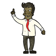 Fototapeta premium cartoon man with idea