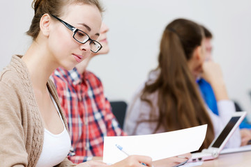 Students at lesson