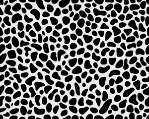 Seamless pattern of skin of leopard, vector illustration