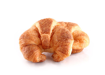 croissant over white background