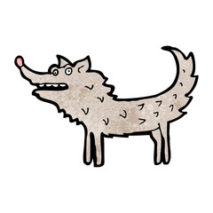 cartoon wolf